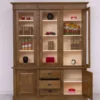 Casa Padrino Vitrine im Landhausstil mit 2 Türen, 183 x 51 x 228 cm