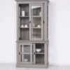 Casa Padrino Vitrine im Landhausstil mit 2 Türen, 110 x 47 x 220 cm