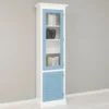 Casa Padrino Vitrine im Landhausstil mit 1 Glastür, 64 x 39 x 210 cm