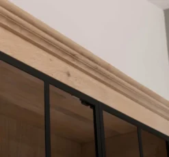 Casa Padrino Vitrine im Landhausstil, 130 x 50 x 230 cm