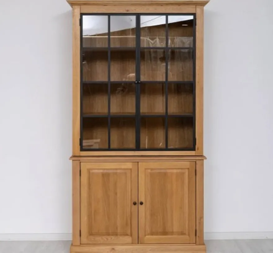 Casa Padrino Vitrine im Landhausstil, 130 x 50 x 230 cm