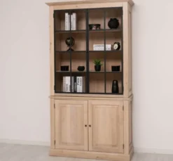 Casa Padrino Vitrine im Landhausstil, 130 x 50 x 230 cm