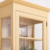 Casa Padrino Vitrine im Landhausstil mit 1 Tür, 75 x 40 x 220 cm