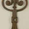 Casa Padrino Wanddeko Anker Rustikal Braun 23 x 1,5 x H. 50 cm - Nostalgischer Metall Anker - Wohnzimmer Deko - Garten Deko - Terrassen Deko - Deko Accessoires