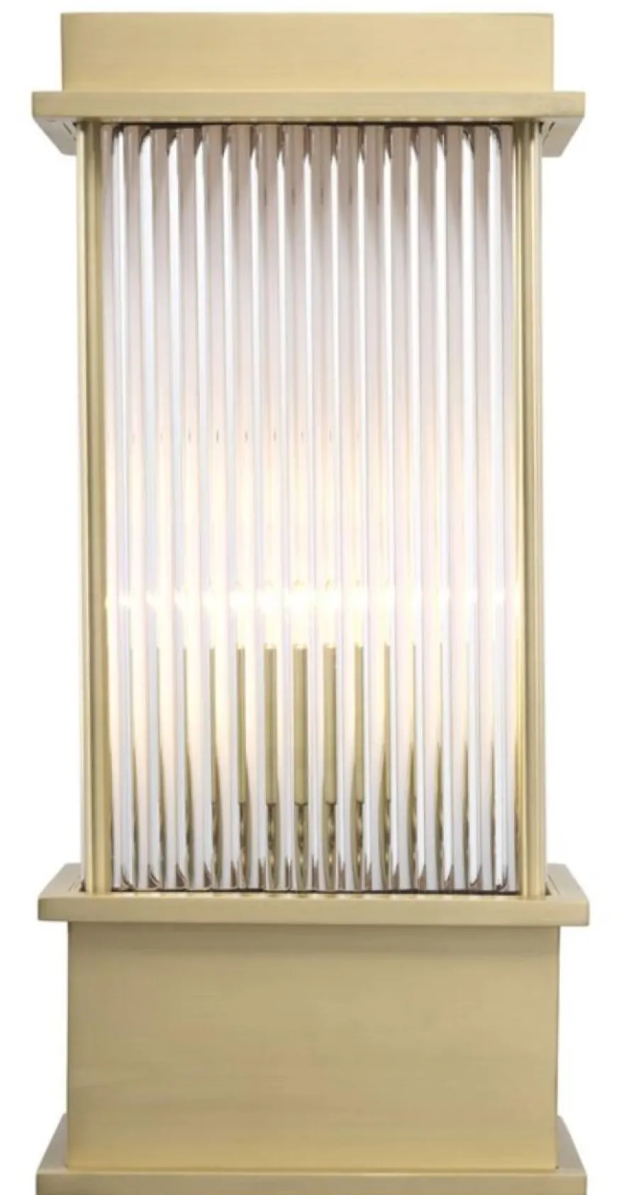 Casa Padrino Wandleuchte Messing 20 x 12 x H. 43 cm - Luxus Hotel & Restaurant Möbel