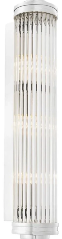 Casa Padrino Wandleuchte / Wandlampe Silber 11 x 14 x H. 60 cm - Luxus Kollektion