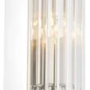 Casa Padrino Wandleuchte / Wandlampe Silber 7 x 10 x H. 26 cm - Hotel & Restaurant Leuchte