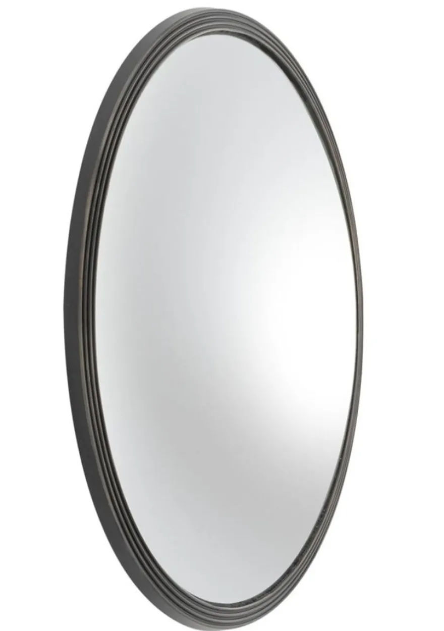 Casa Padrino Wandspiegel Antik Bronze Durchmesser 91 cm - Luxus Spiegel