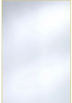 Casa Padrino Wandspiegel mit mattgoldem Aluminiumrahmen 80 x H. 120 cm - Luxus Spiegel
