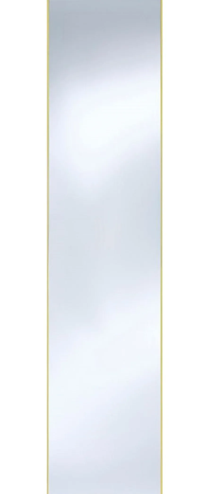 Casa Padrino Wandspiegel mit mattgoldem Aluminiumrahmen 40 x H. 175 cm - Luxus Spiegel
