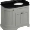 Casa Padrino Waschschrank mit Granitplatte und 3 Türen 98 x 55 x H. 93 cm