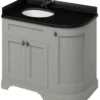 Casa Padrino Waschschrank / Waschtisch mit Granitplatte und 3 Türen 98 x 55 x H. 93 cm