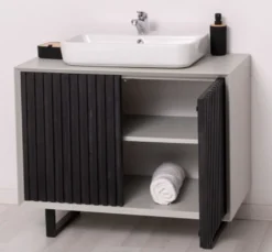 Casa Padrino Waschtisch im Landhausstil mit 2 Türen, 93 x 50 x 76 cm