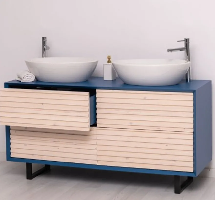 Casa Padrino Waschtisch im Landhausstil mit 4 Schubladen, 150 x 50 x 76 cm