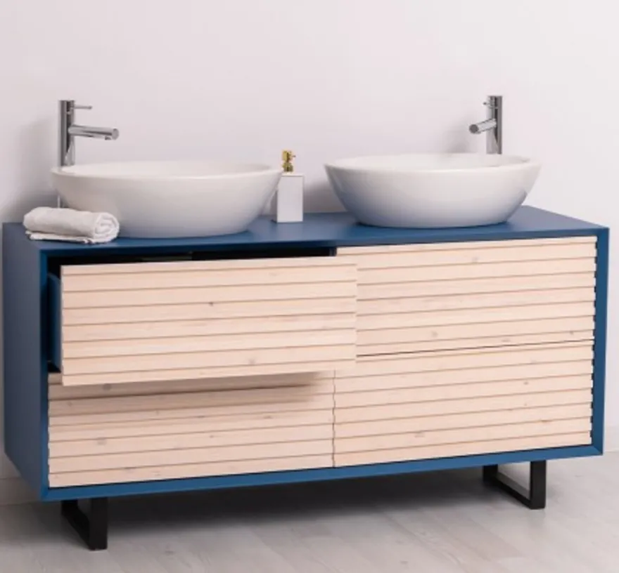 Casa Padrino Waschtisch im Landhausstil mit 4 Schubladen, 150 x 50 x 76 cm