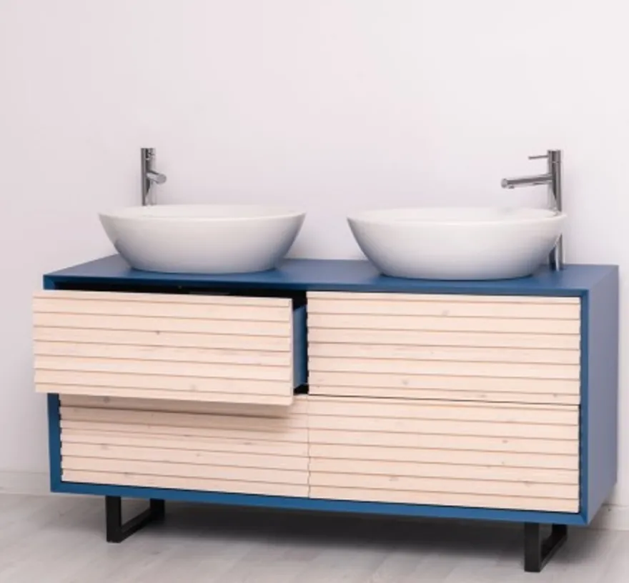 Casa Padrino Waschtisch im Landhausstil mit 4 Schubladen, 150 x 50 x 76 cm