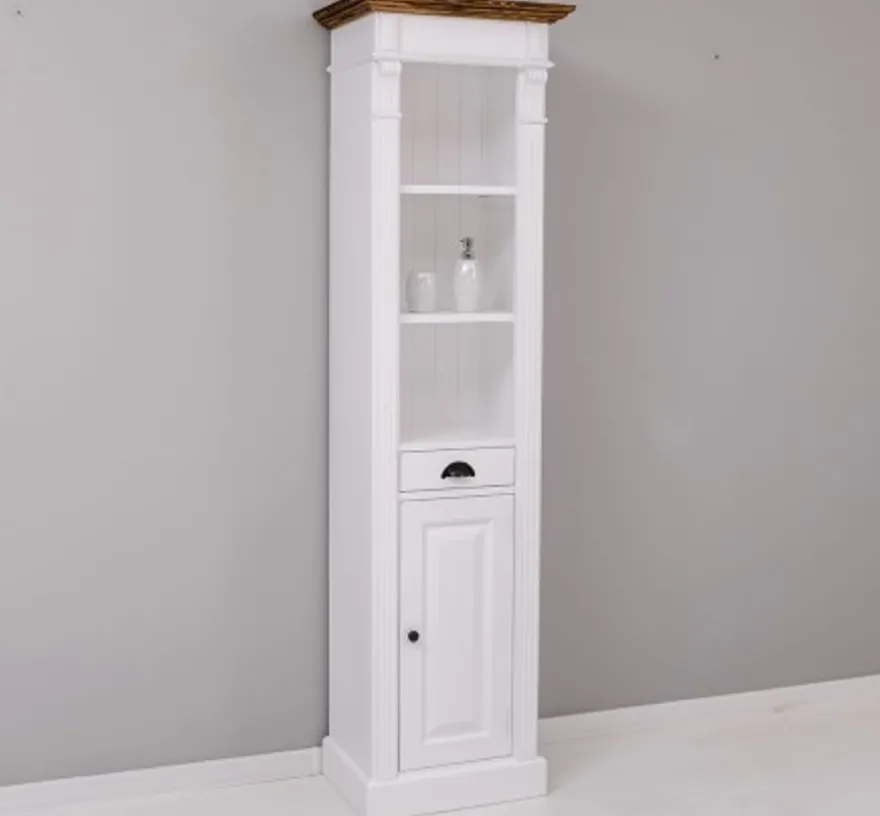 Casa Padrino Waschtisch im Landhausstil mit 1 Tür und 1 Schublade, 55 x 41 x 200 cm