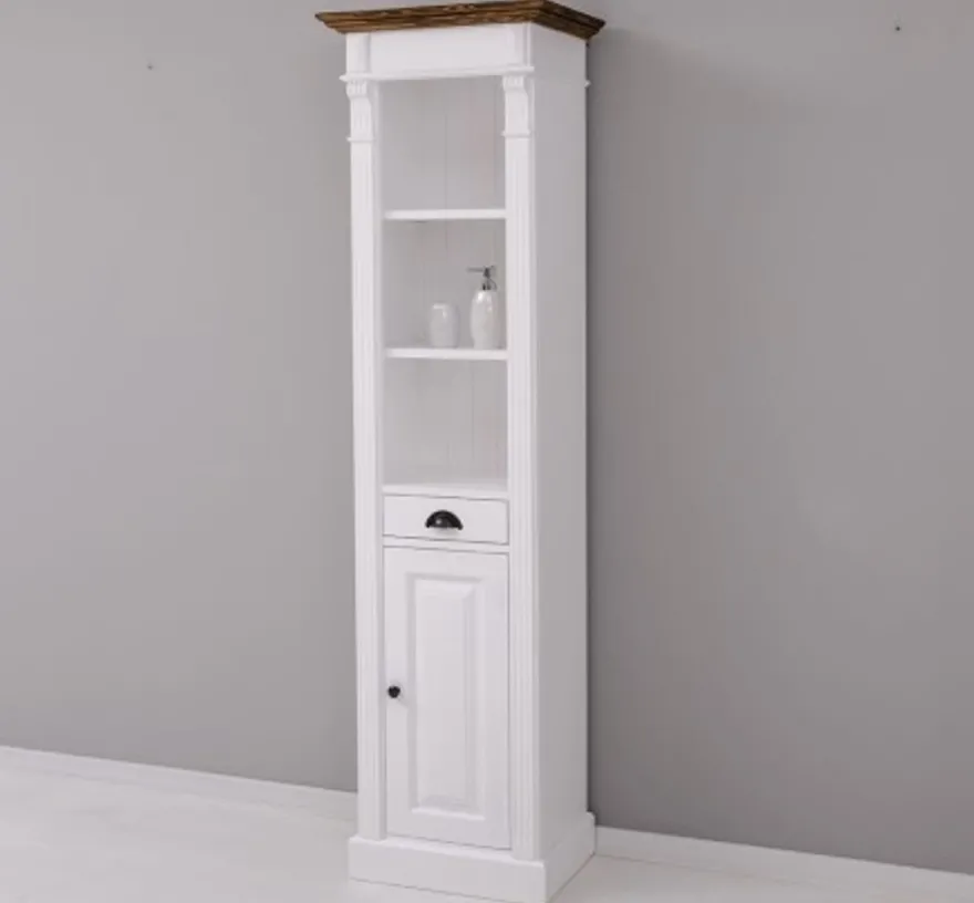 Casa Padrino Waschtisch im Landhausstil mit 1 Tür und 1 Schublade, 55 x 41 x 200 cm