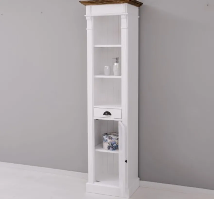Casa Padrino Waschtisch im Landhausstil mit 1 Tür und 1 Schublade, 55 x 41 x 200 cm