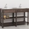 Casa Padrino Waschtisch im Landhausstil, 150 x 54 x 90 cm