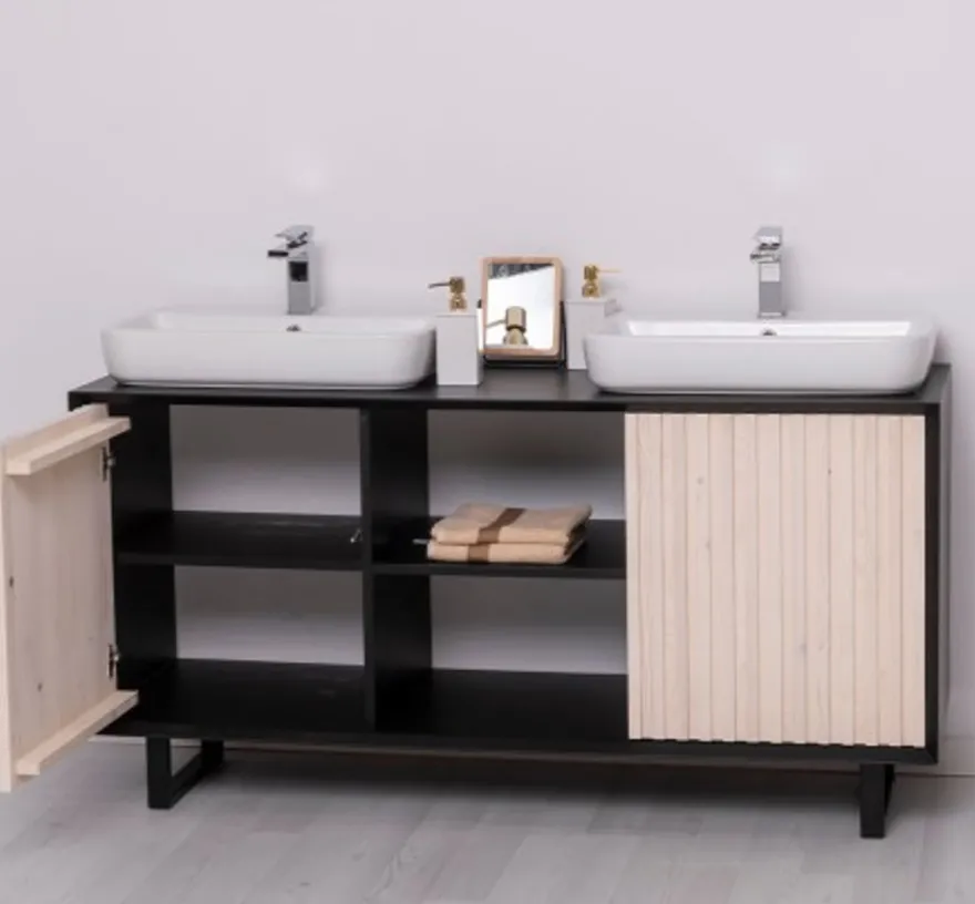 Casa Padrino Waschtisch im Landhausstil mit 2 Türen, 150 x 50 x 76 cm
