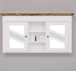 Casa Padrino Waschtisch im Landhausstil mit 2 Türen, 154 x 23 x 80 cm