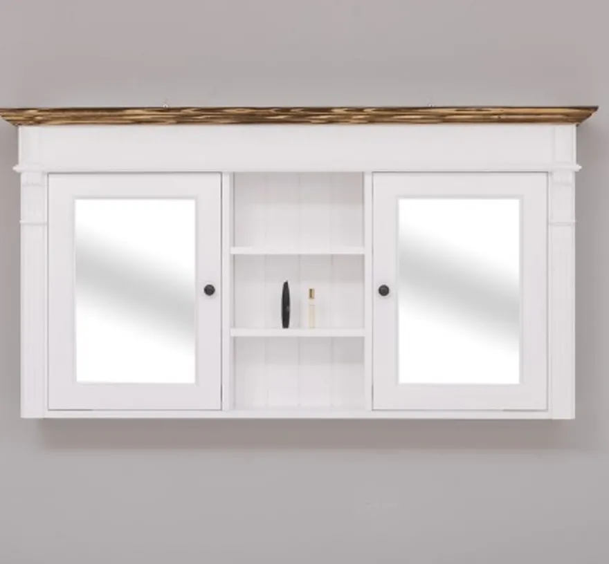 Casa Padrino Waschtisch im Landhausstil mit 2 Türen, 154 x 23 x 80 cm