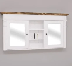 Casa Padrino Waschtisch im Landhausstil mit 2 Türen, 154 x 23 x 80 cm