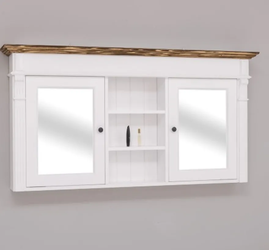 Casa Padrino Waschtisch im Landhausstil mit 2 Türen, 154 x 23 x 80 cm
