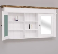Casa Padrino Waschtisch im Landhausstil mit 2 Türen, 154 x 23 x 80 cm