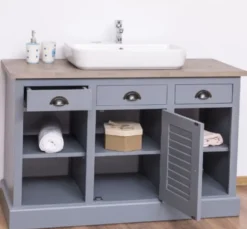 Casa Padrino Waschtisch im Landhausstil, 120 x 51 x 75 cm