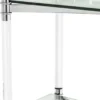 Casa Padrino Wohnzimmerschrank / Regalschrank Silber 117 x 41 x H. 200 cm - Luxus Möbel