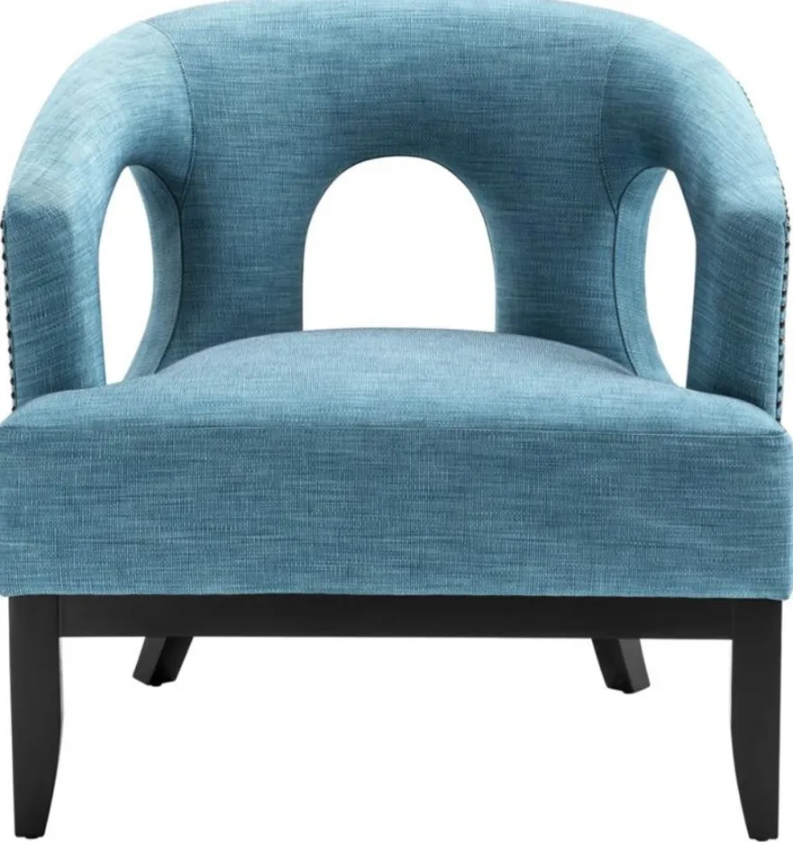 Casa Padrino Wohnzimmer Sessel Türkis / Schwarz 80 x 76 x H. 79 cm - Luxus Wohnzimmermöbel