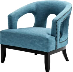 Casa Padrino Wohnzimmer Sessel Türkis / Schwarz 80 x 76 x H. 79 cm - Luxus Wohnzimmermöbel