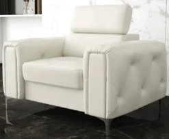 Casa Padrino Wohnzimmer Sessel 110 x 100 x H. 78-99 cm - Verschieden Farben - Moderner Sessel mit verstellbarer Kopfstütze - Moderne Wohnzimmer Möbel