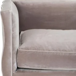 Casa Padrino Wohnzimmer Sofa Grau 225 x 79 x H. 75 cm - Luxus Samtsofa