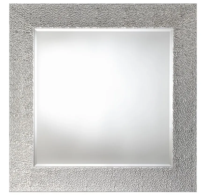 Casa Padrino Wohnzimmer Spiegel Silber 102 x H. 102 cm - Luxus Kollektion