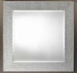 Casa Padrino Wohnzimmer Spiegel Silber 102 x H. 102 cm - Luxus Kollektion