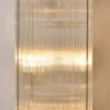 Casa Padrino Wohnzimmer Stehleuchte Silber Ø 32 x H. 100 cm - Runde Luxus Stehlampe
