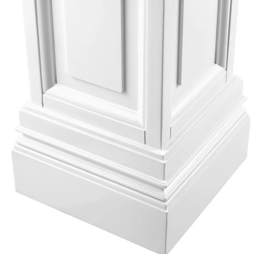 Casa Padrino Wohnzimmer Säule Weiß 33 x 33 x H. 120 cm - Luxus Kollektion