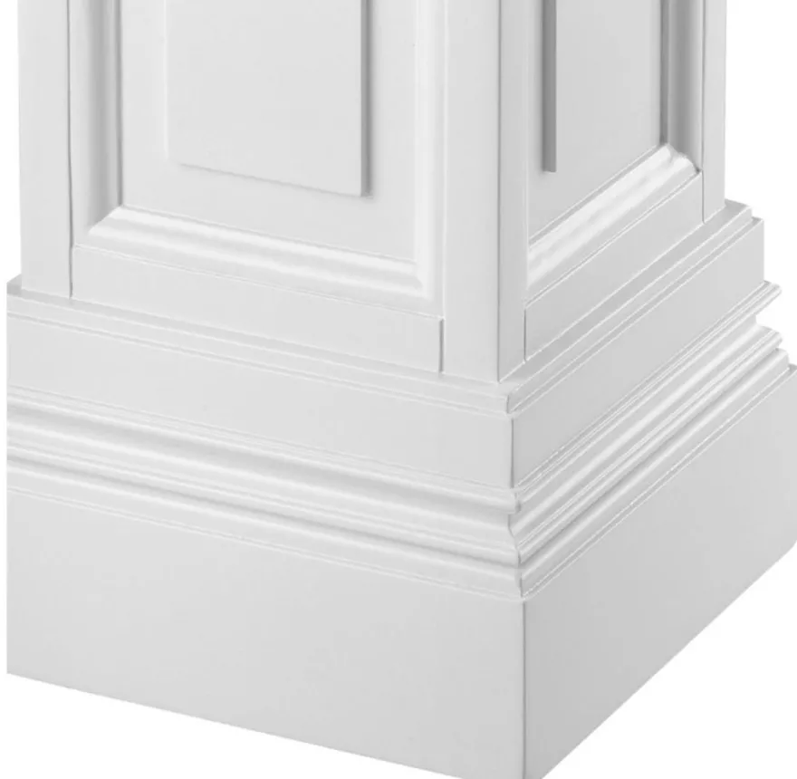 Casa Padrino Wohnzimmer Säule Weiß 33 x 33 x H. 120 cm - Luxus Kollektion