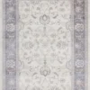 Casa Padrino Wohnzimmer Teppich Elfenbeinfarben - Verschiedene Größen - Rechteckiger Teppich im Vintage Look - Wohnzimmer Deko