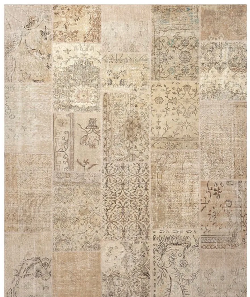 Casa Padrino Wohnzimmer Teppich Beige / Braun 250 x 300 cm - Luxus Teppich