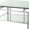 Casa Padrino Wohnzimmertisch Silber 70 x 70 x H. 35 cm - Luxus Couchtisch