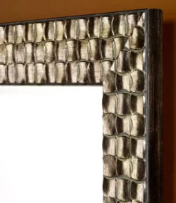 Casa Padrino Wohnzimmer Wandspiegel Silber 71 x H. 98 cm - Luxus Spiegel