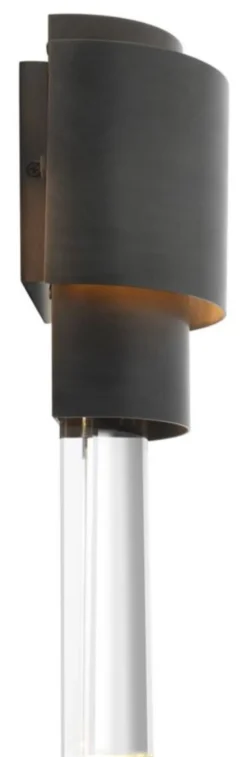 Casa Padrino Wohnzimmer Wandlampe Bronze 15 x 10 x H. 37 cm - Luxus Qualität