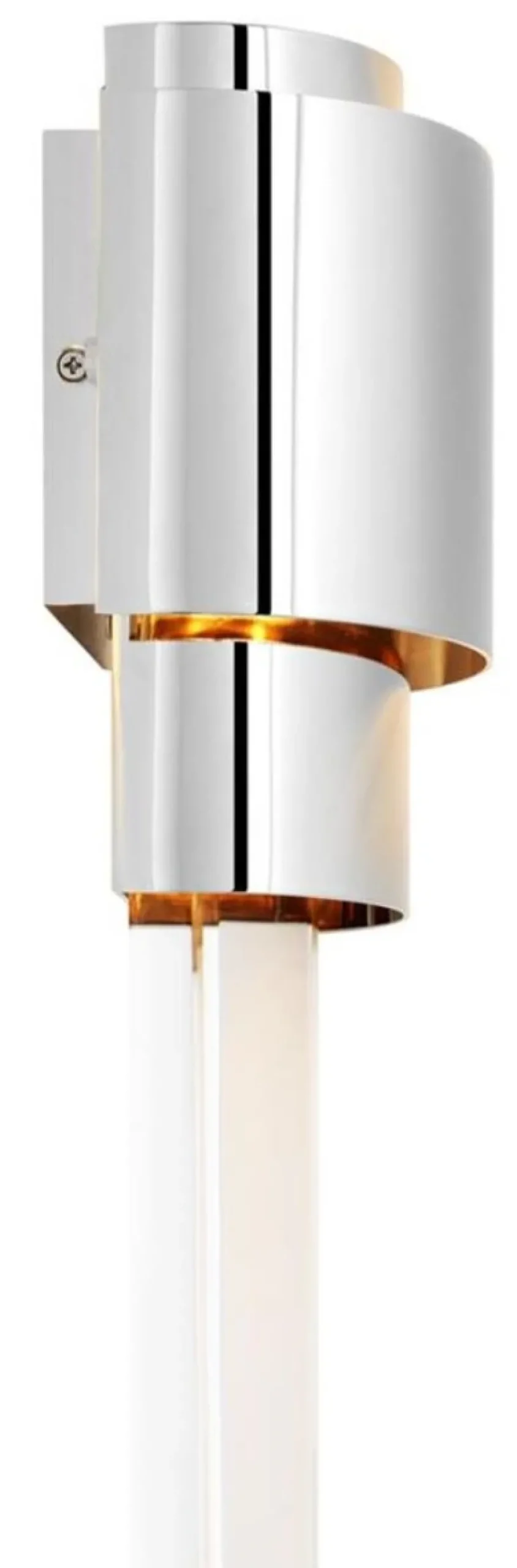 Casa Padrino Wohnzimmer Wandlampe Silber 15 x 10 x H. 37 cm - Luxus Qualität