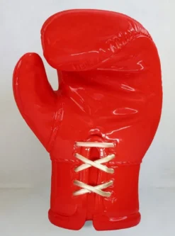 Casa Padrino XXL Deko Boxhandschuh Rot / Gold H. 120 cm - Wohnzimmer & Büro Deko