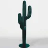 Casa Padrino XXL Deko Kaktus Grün Metallic H. 195 cm - Garten Dekoration