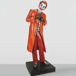 Casa Padrino XXL Deko Skulptur Bunt / Schwarz H. 215 cm - Lebensgroße Deko Figur